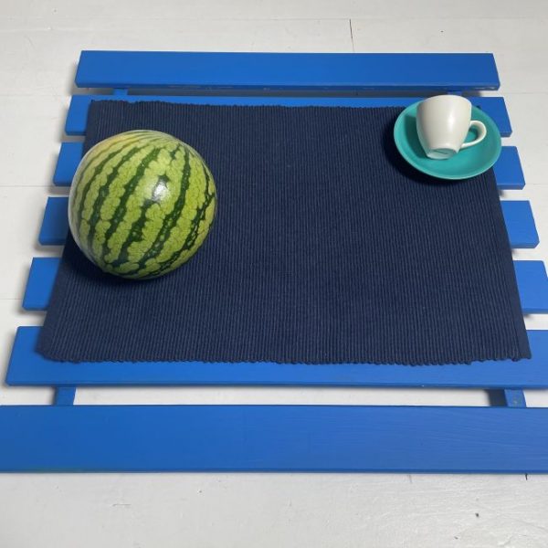 Place Mat Cotton Rib Dozen Pack - Indigo - Image 4