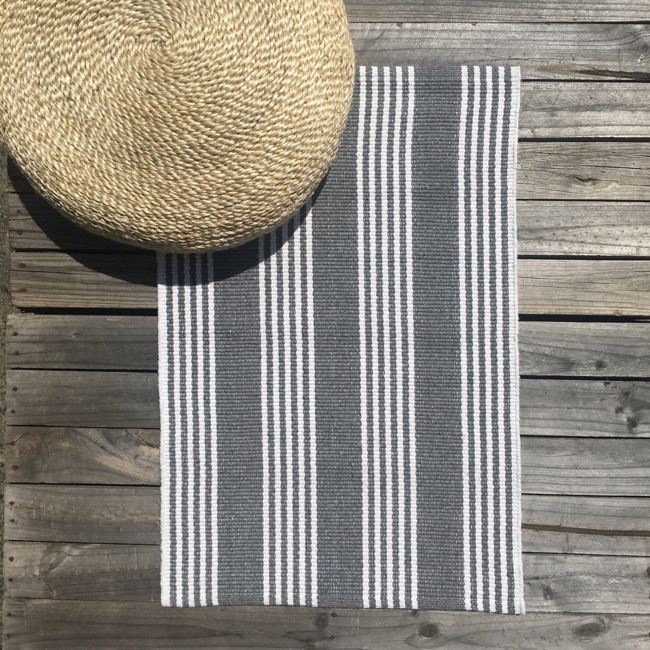 Recycled Cotton Mat Durban Grey Carnival Homewares