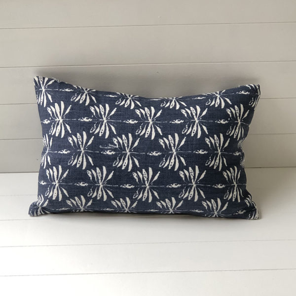 Date Palm Cushion Cover 35x55 - Navy Blue