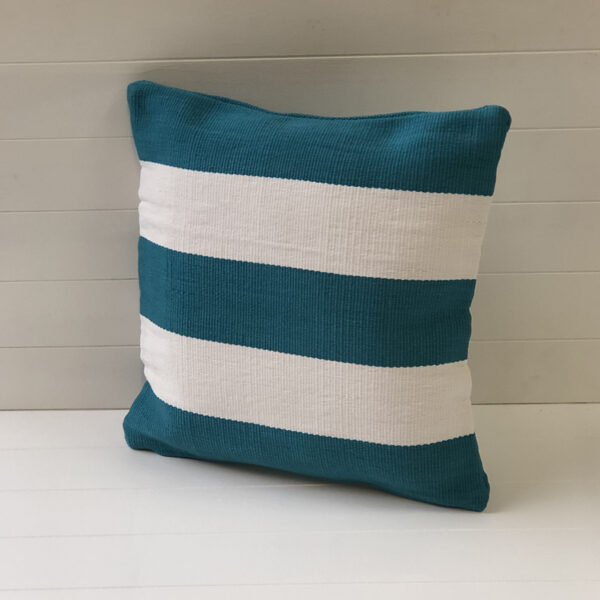 Outdoor Cushion Cover - Peacock Stripe