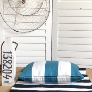 Outdoor Cushion Cover - Peacock Stripe