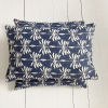 Cushion Cover Linen Date Palm - Navy Blue - cover-35-x-55-cm