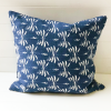 Cushion Cover Linen Date Palm 50cm - Navy Blue - cover-only