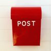 Lockable Post Box - Large - red