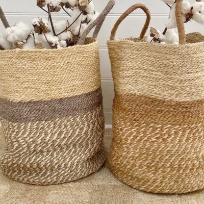 Handmade Jute Storage Basket 45cm - Spice/Natural BAS25 - Carnival ...