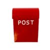 Lockable Post Box - Large Mail Box - red