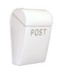 Lockable Post Box - Large Mail Box - white