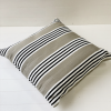 Outdoor Cushion Cover 50 cm - Durban Sand Black Stripe - with-insert
