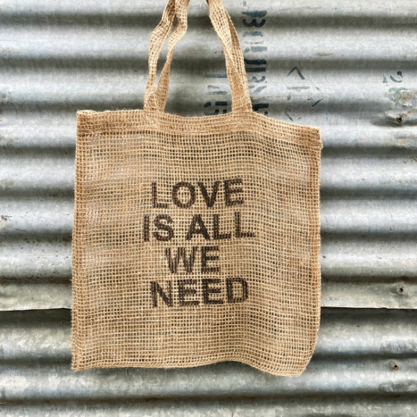 Jute Bag - love is all we need