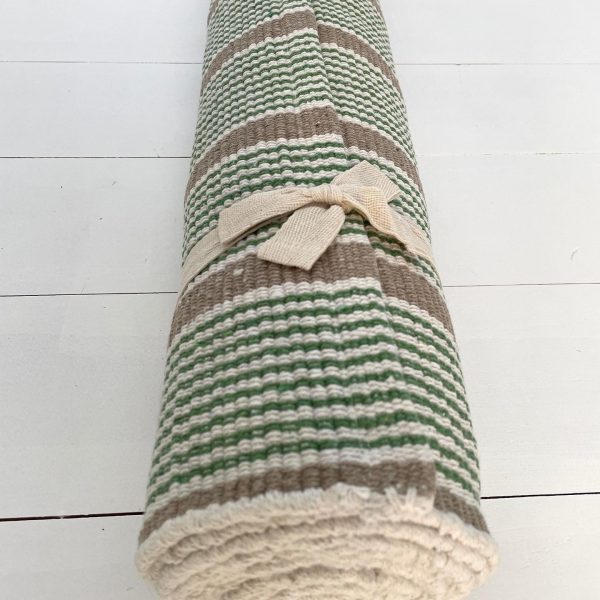 Indah Island Collaboration - Floor Rug Recycled Cotton - Geneva Green