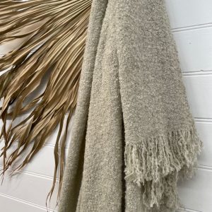 THROW BOUCLE-BEIGE