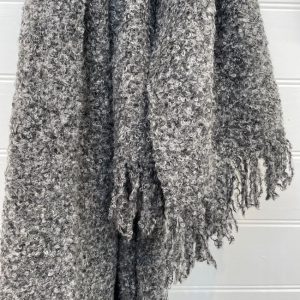 THROW BOUCLE-GREY