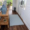 Indah Island Collaboration - Floor Rug Recycled Cotton - Flinders Soft Aqua - 90-x-150-cm