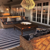 Indah Island Collaboration - Outdoor Floor Rug Polypropylene - Durban Denim - 240-x-300-cm