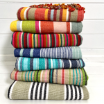 Picnic Rugs - Stripes - pink-ginger-stripe