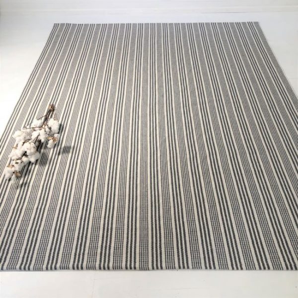 Indah Island Collaboration - Floor Rug Recycled Cotton - Flinders Grey