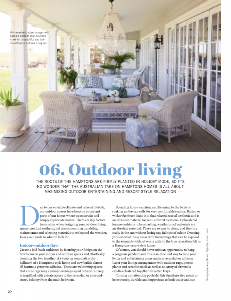 Outdoor Hamptons Decor - Hamptons Living Magazine