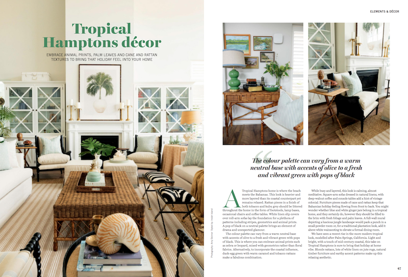 Tropical Hamptons Decor - Hamptons Living Magazine