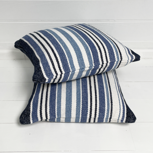 Cushion Cover 50 cm - Recycled Cotton Nautical