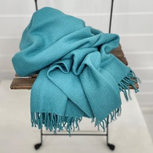 Throw Rug - Wool & Alpaca - Teal