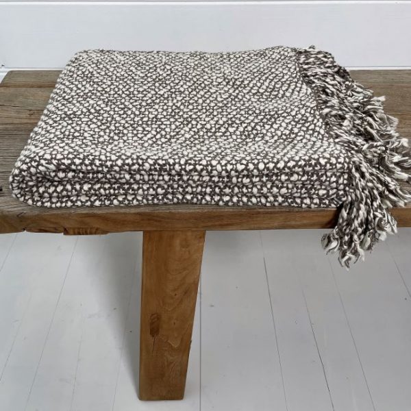 Throw Rug - 2 Tone Cotton - Donkey Grey