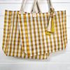 Sun Sand & Sea Bags - Yellow Check - large