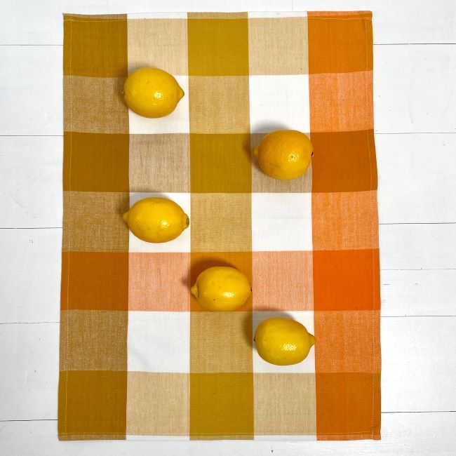 Cotton Tea Towel - Tumeric