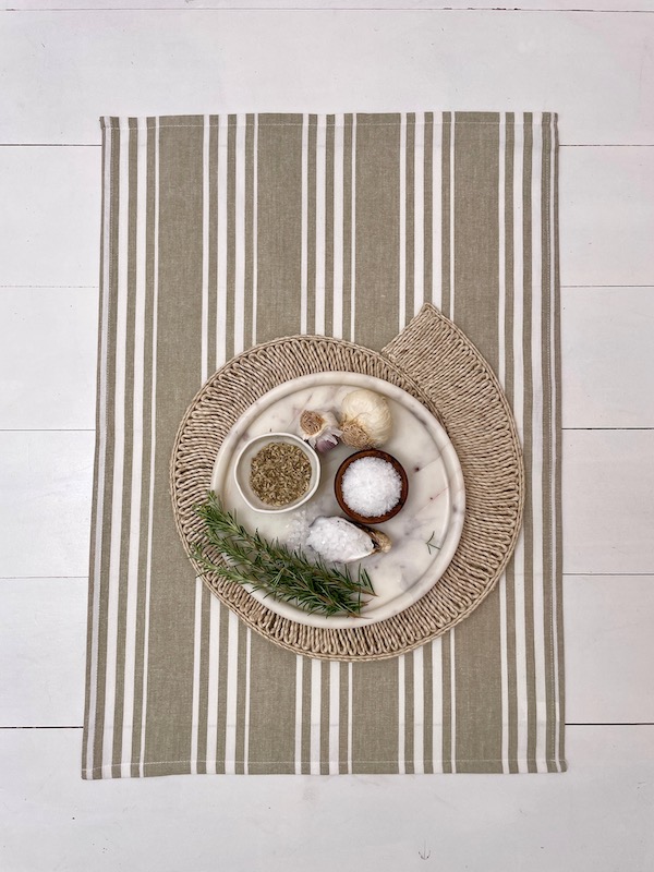 Cotton Tea Towels - Armani Beige