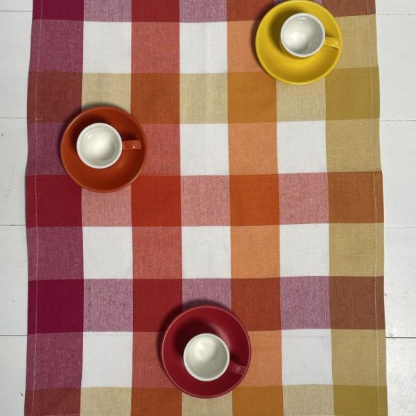 Nov'25 Arriva Tea Towel Dozen Pack - Pink Ginger Check - Image 3