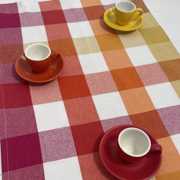 Nov'25 Arriva Tea Towel Dozen Pack - Pink Ginger Check - Image 2