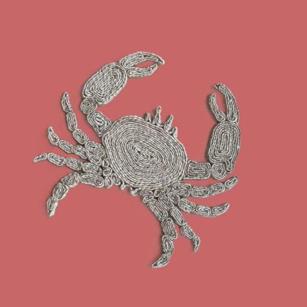 Jute Natural Mat/Trivet - Crab - Image 3