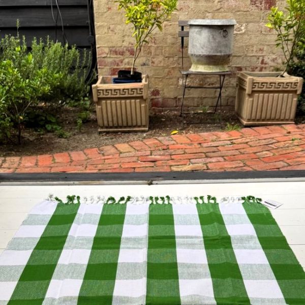 Garden/Picnic Mat - Green Check - Image 4