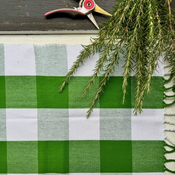 Garden/Picnic Mat - Green Check - Image 5