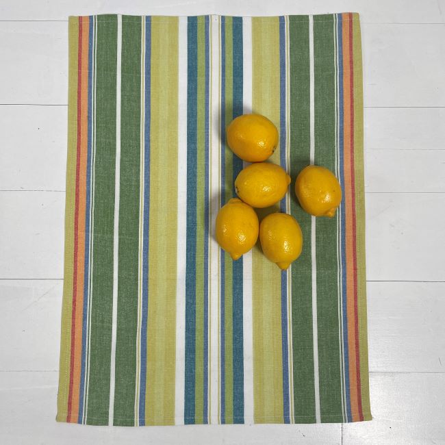 Cotton Tea Towel - Terrace Stripe