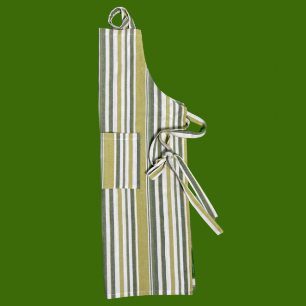 100% cotton kitchen and BBQ aprons by Carnival Homewares in bold striped designs. Adjustable fit with front pocket. Ethically made in India. Perfect for cooking, baking, or BBQs. Great gift idea for housewarmings, birthdays, or special occasions.
