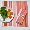 Striped Napkin Set of 6 - cinnamon