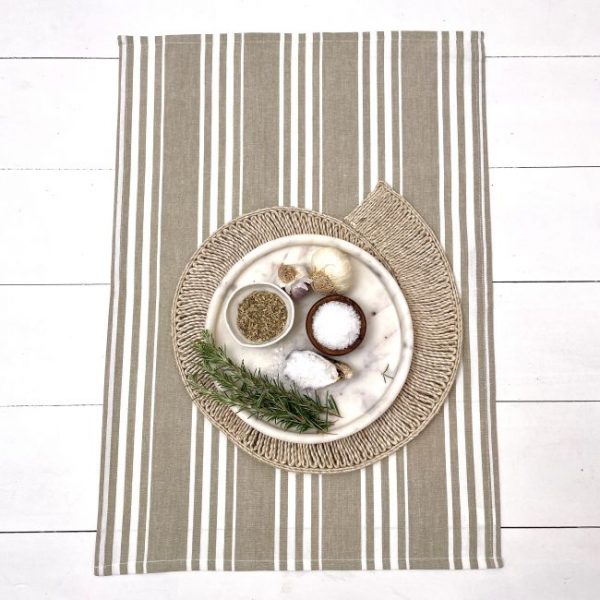 Tea Towel Pack of 6 - Armani Beige - Image 3