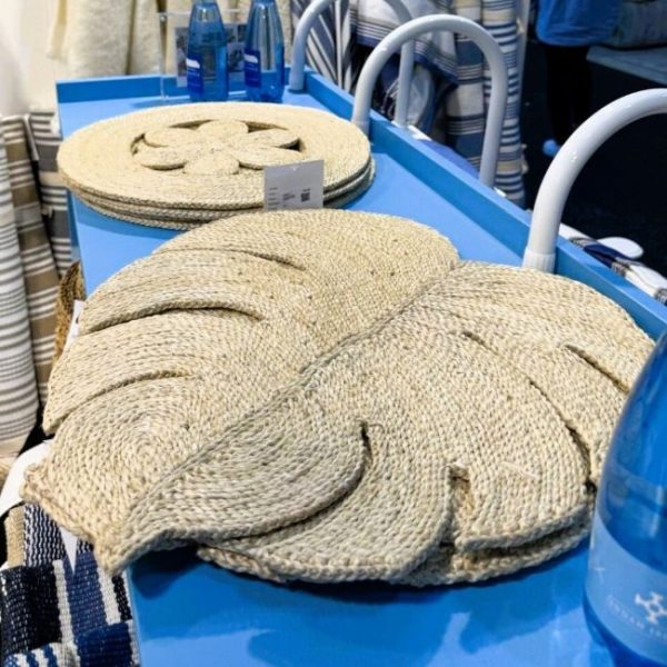 Oct'25 Handmade Jute Palm Mat-Natural - Image 4