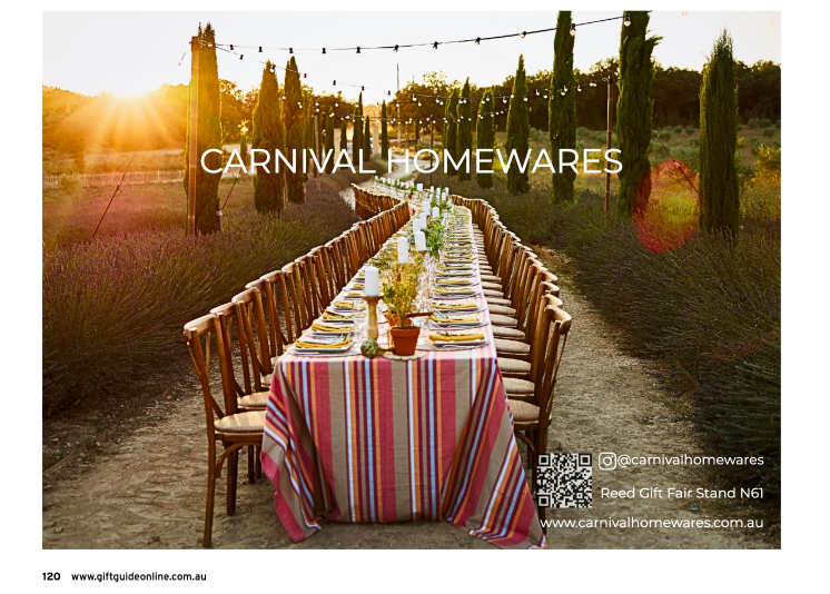Carnival Homewares x GiftGuide July Directory 2025